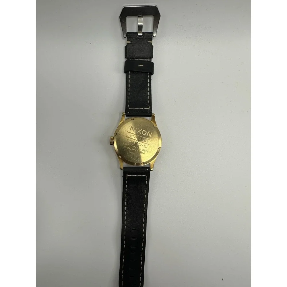 Nixon The Sentry Never Be Late‎ New Battery Mens Watch 42MM 8